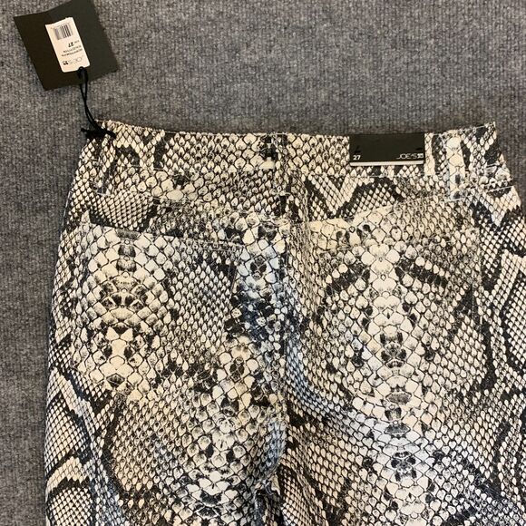 Joe's Jeans High Rise Scaled Python Snake Pants Womens 27 White Black Cigarette - Picture 11 of 16